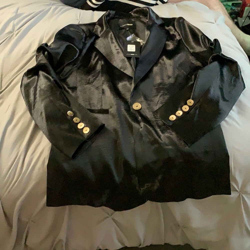 Black silk jacket